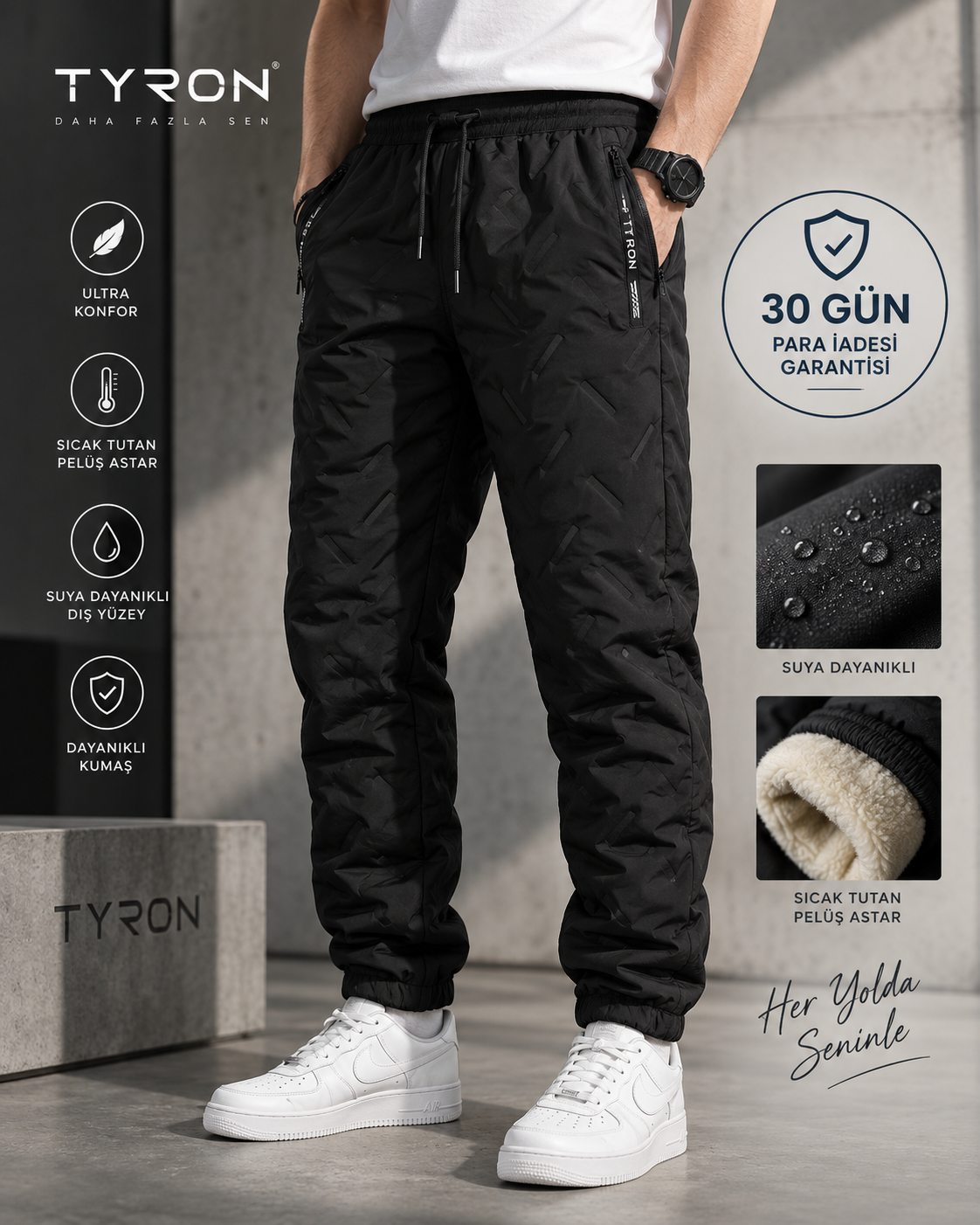 Tyron™ Unisex Peluş Jogger